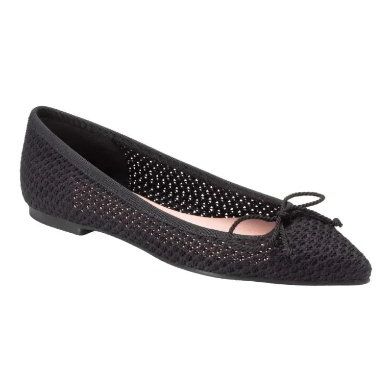 42768 - Black Micro Flats for Teen/Women by Pretty Ballerinas