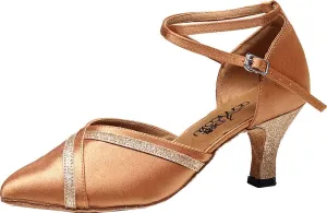 7141 Womens Closed Toe Professional Latin Ballroom Dance Shoes Doubles as Comfortable Party Shoes