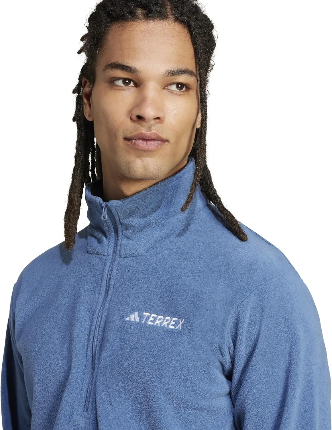 adidas Men's Terrex Multi Essentials Half-Zip Fleece Hiking Jacket