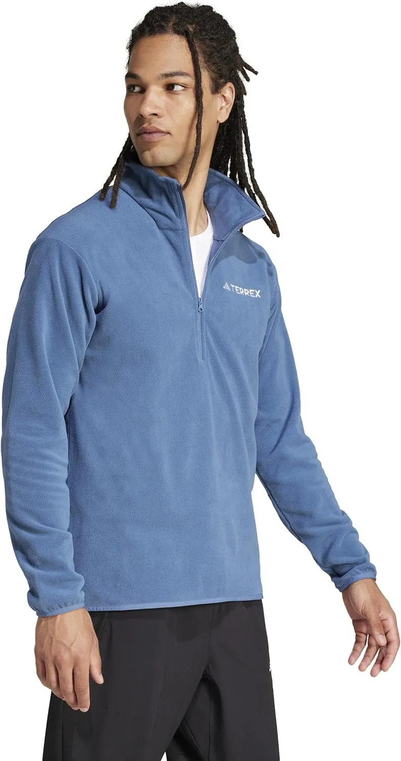 adidas Men's Terrex Multi Essentials Half-Zip Fleece Hiking Jacket