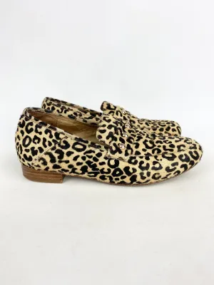 Bared Leopard Print Loafers - EU 37