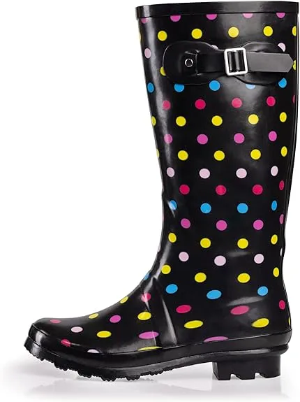 Black Waterproof Rain Boots Water Shoes