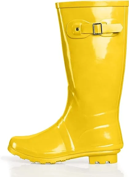 Black Waterproof Rain Boots Water Shoes