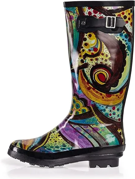Black Waterproof Rain Boots Water Shoes