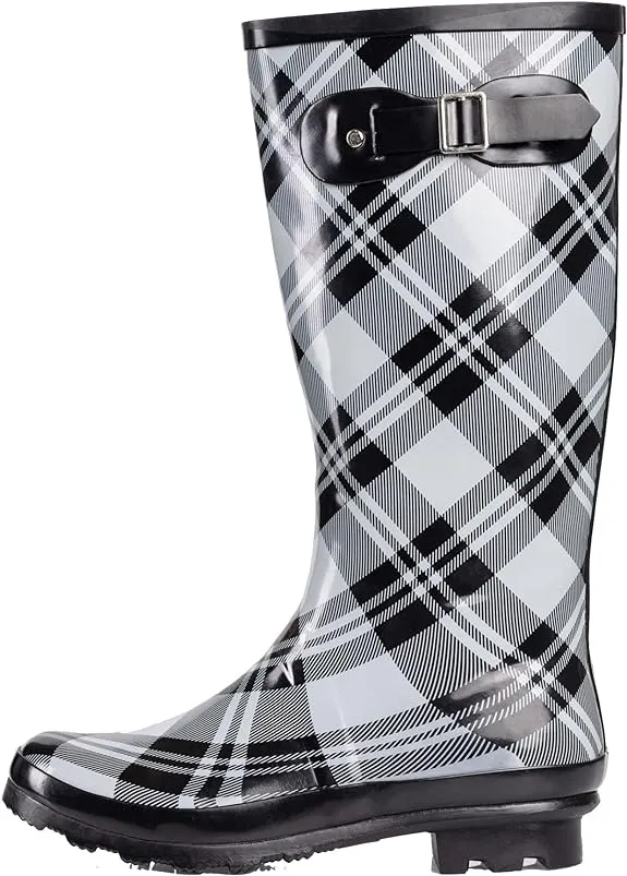 Black Waterproof Rain Boots Water Shoes