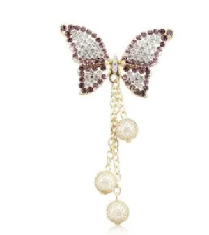 Bling Rhinestone Butterfly Clog Sandal Shoe Charm