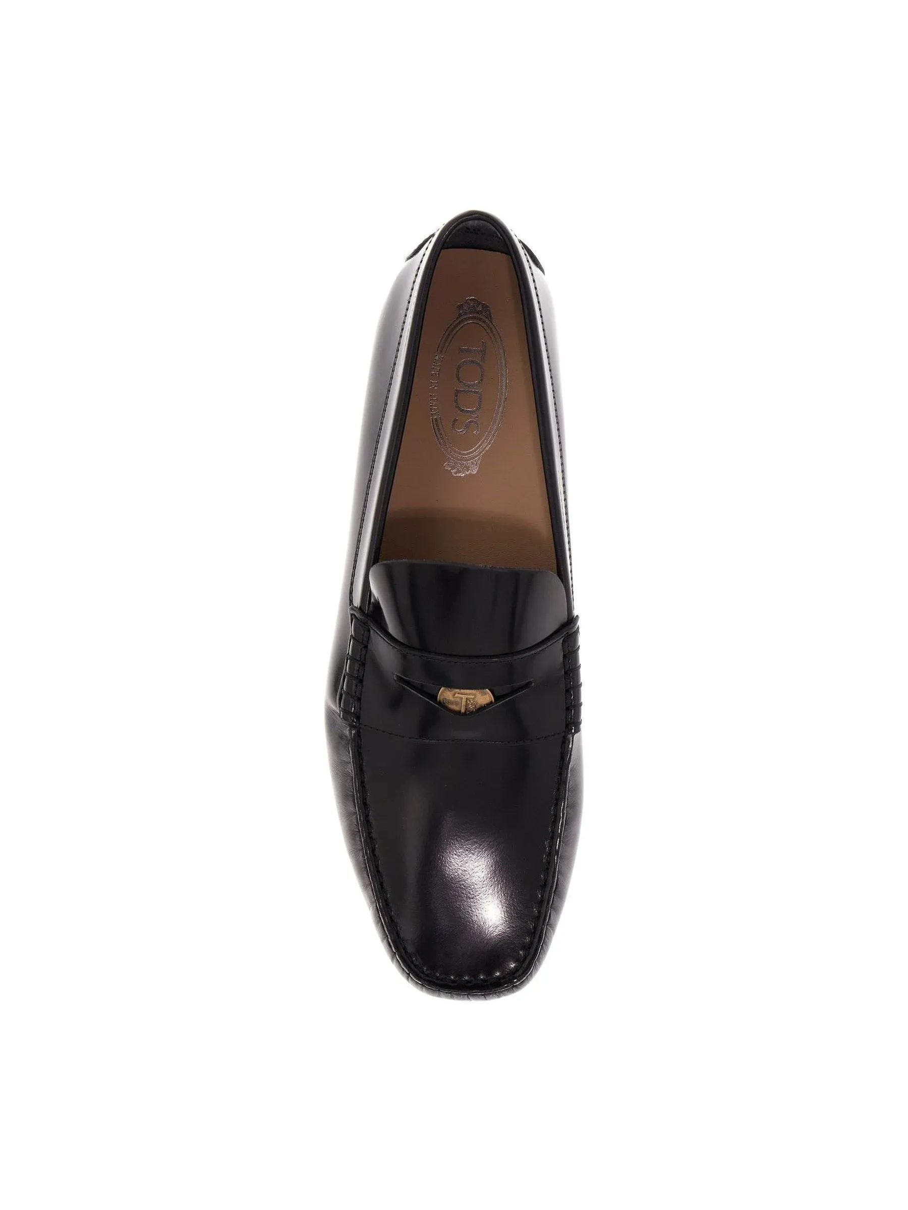 Brushed Leather Loafers