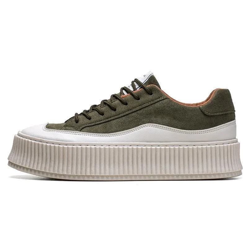 Canvas Platform Badminton Shoes – Low Top, Mid Heel Comfort