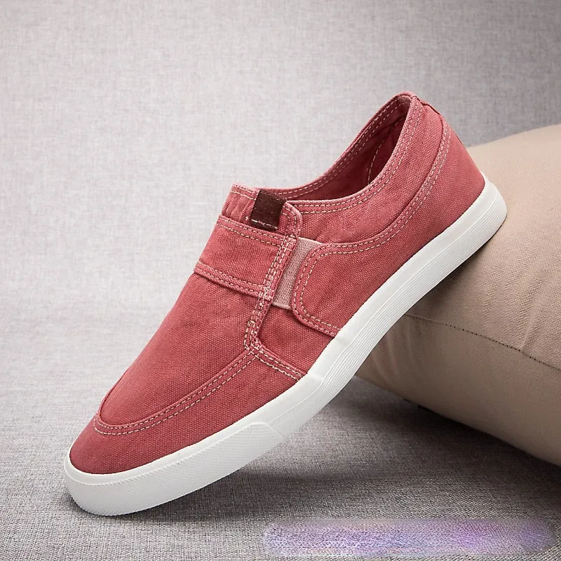 Canvas Shoes Breathable Men&#39;s Slip-on Loafers Men Sneakers Casual Comfortable Male Footwear Designer Shoes Men Zapatos De Hombre
