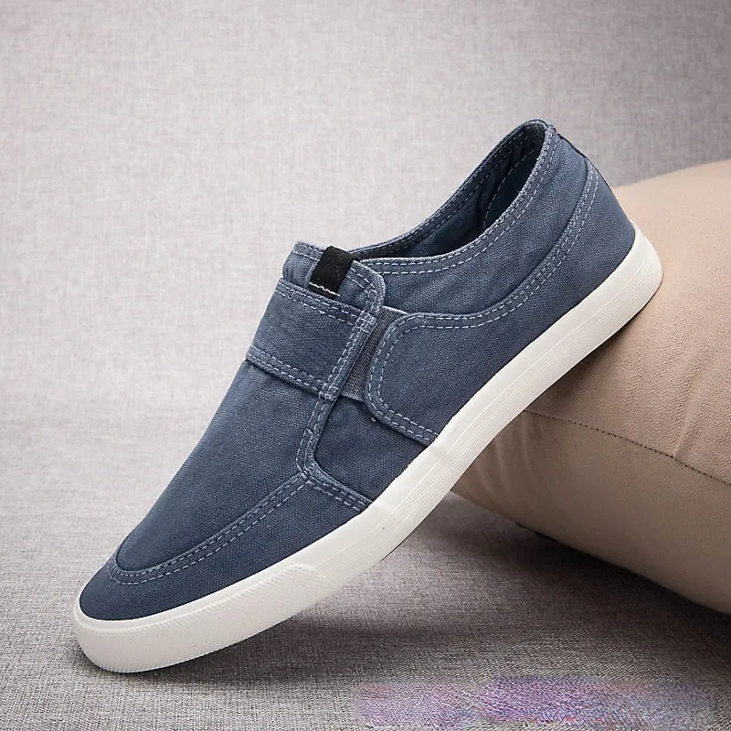 Canvas Shoes Breathable Men&#39;s Slip-on Loafers Men Sneakers Casual Comfortable Male Footwear Designer Shoes Men Zapatos De Hombre