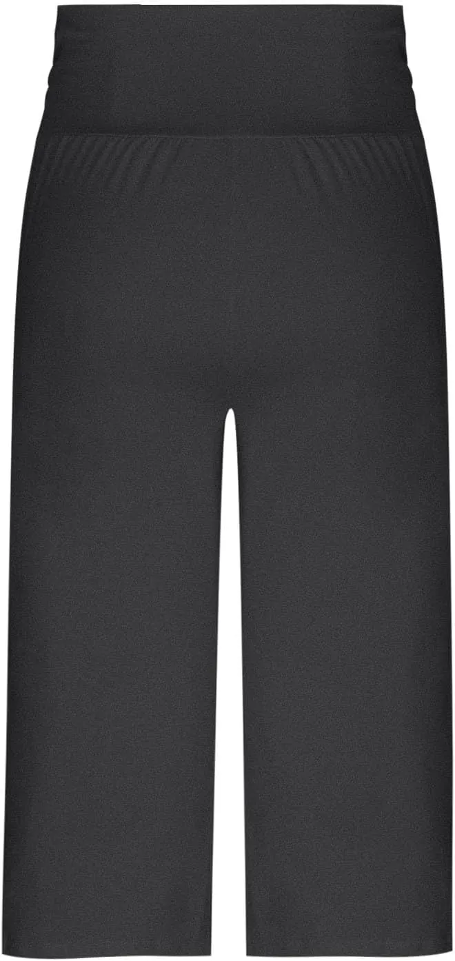 Capri Pants for Women Stretchy Waist Sweatpants Business Casual Slim Straight Leg Trousers Summer Loungewear