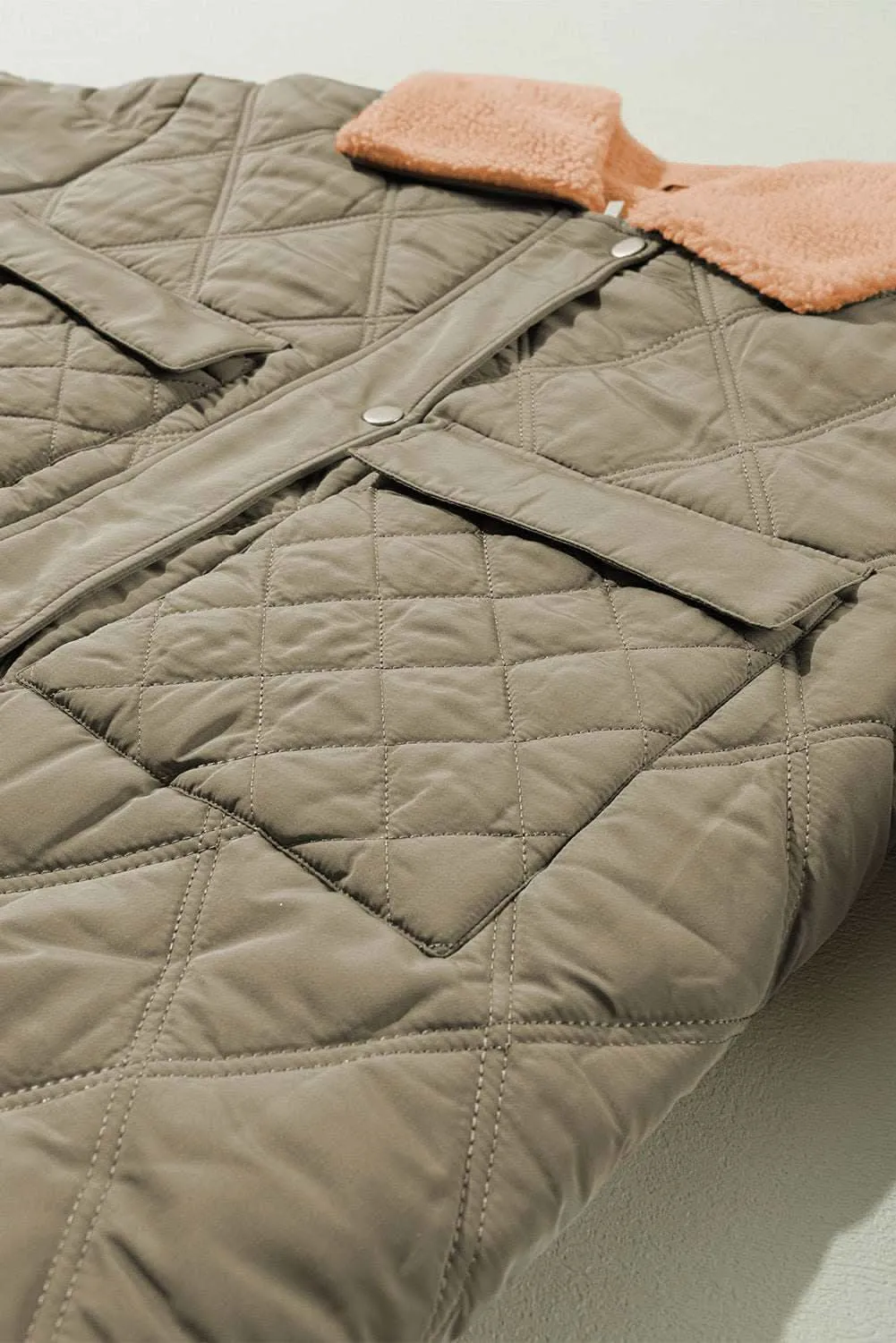 Cozy jungle green puffer jacket