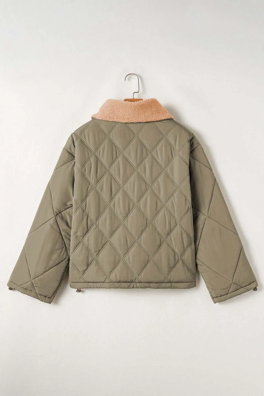 Cozy jungle green puffer jacket
