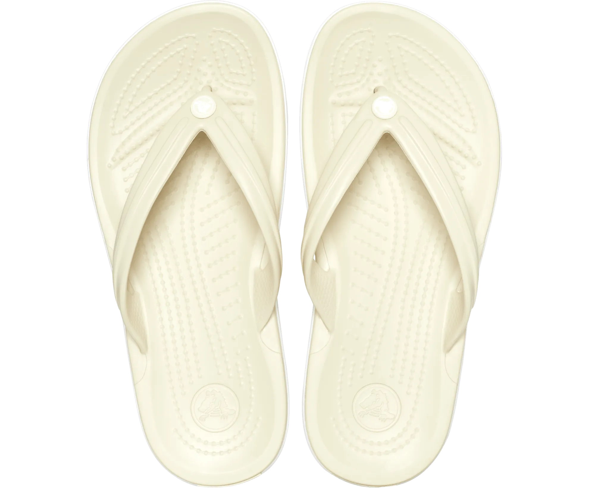 Crocs Unisex Crocband Flip Flop - Bone
