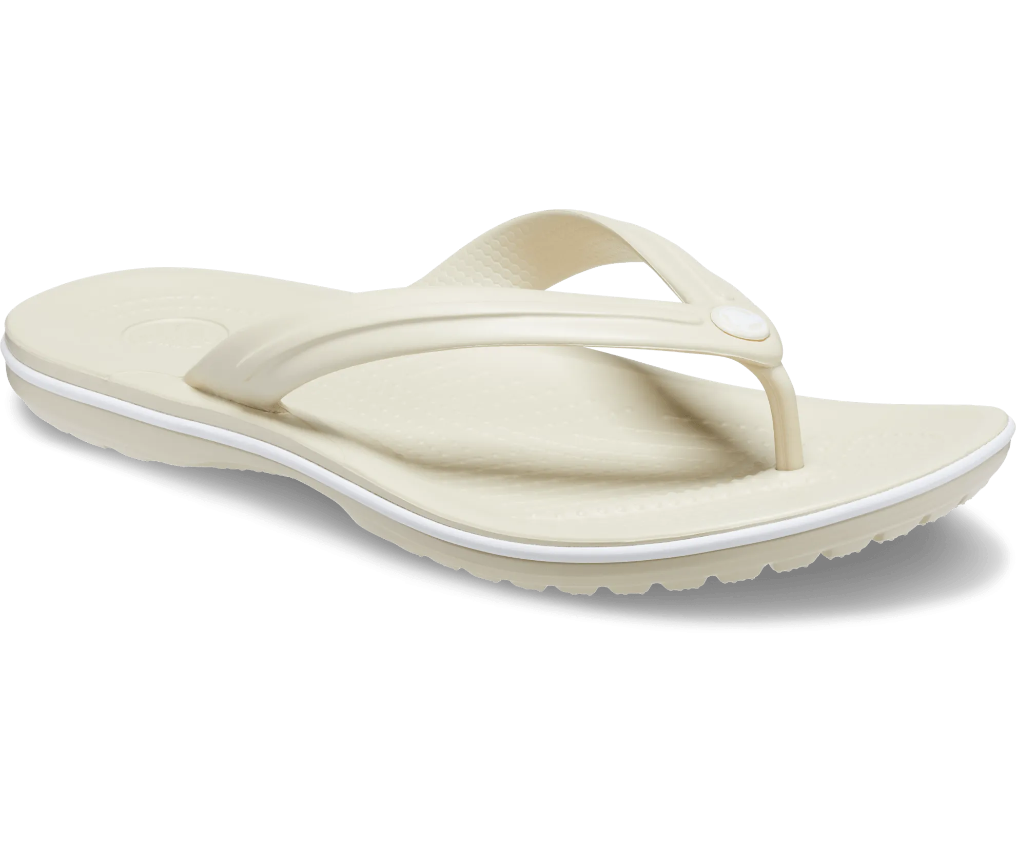 Crocs Unisex Crocband Flip Flop - Bone
