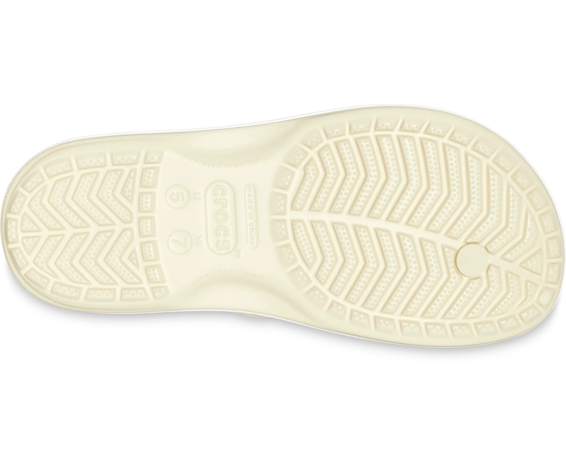 Crocs Unisex Crocband Flip Flop - Bone