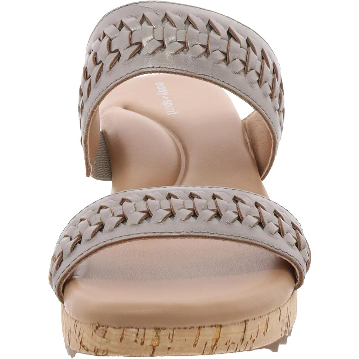 Easy Spirit Womens Lillia Wedges Open Toe Slide Sandals