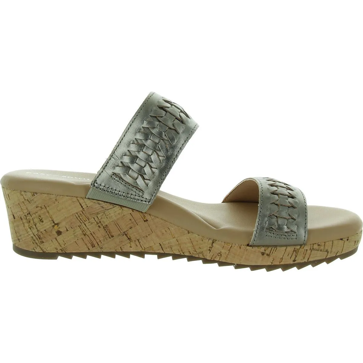 Easy Spirit Womens Lillia Wedges Open Toe Slide Sandals
