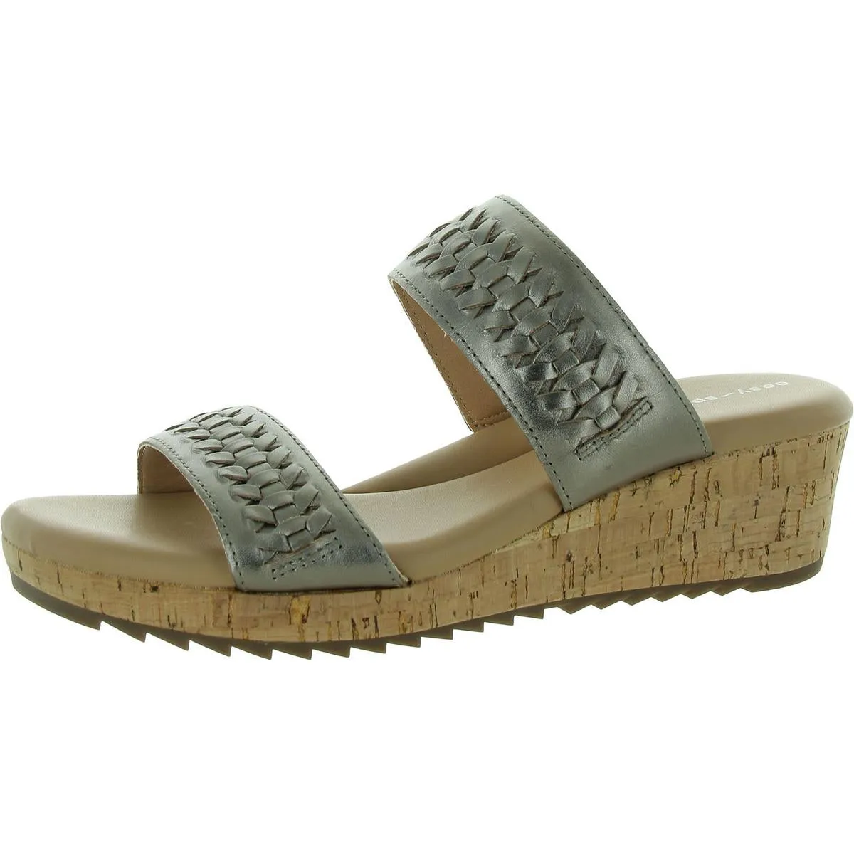 Easy Spirit Womens Lillia Wedges Open Toe Slide Sandals
