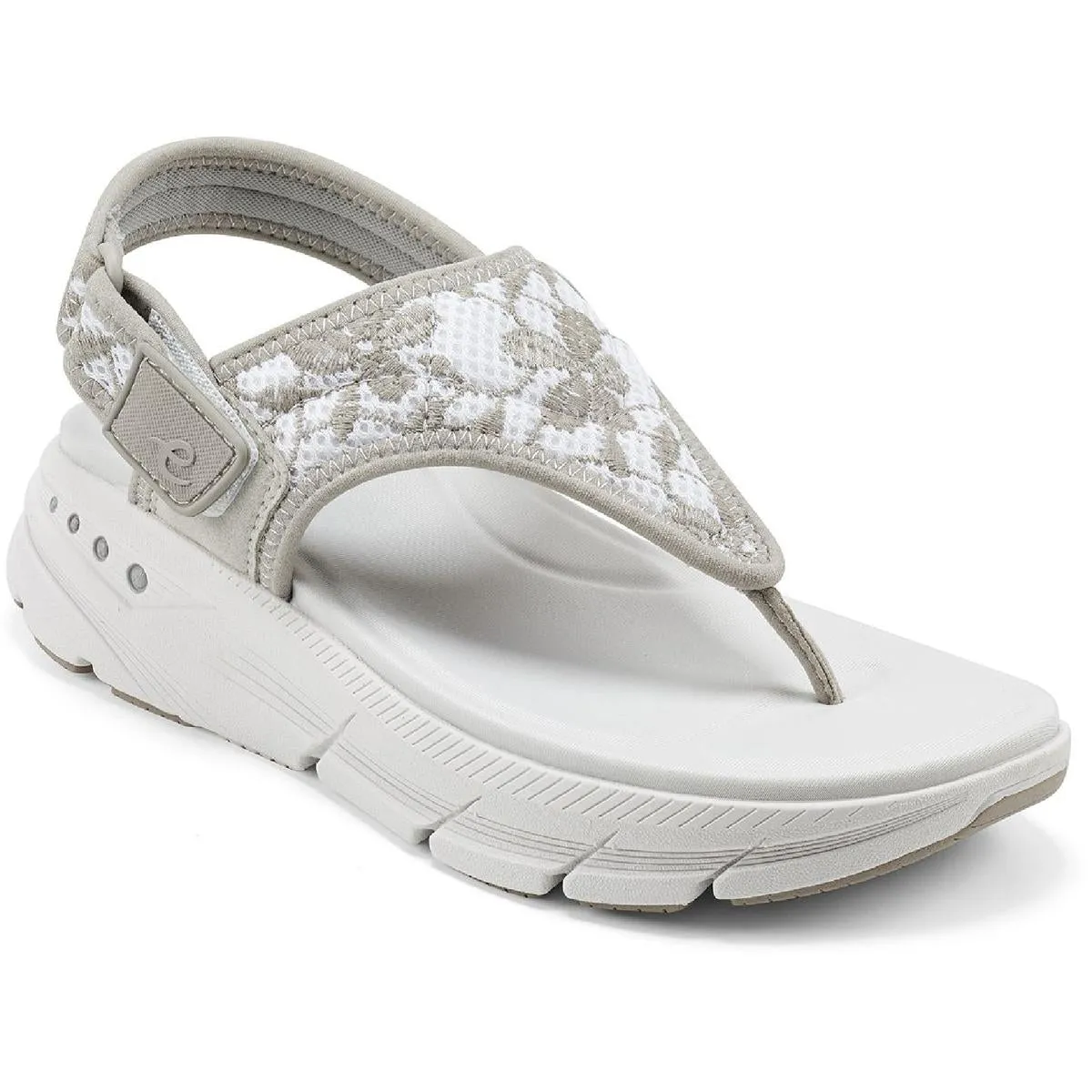 Easy Spirit Womens Maxx 2 Platform Thong Wedge Sandals
