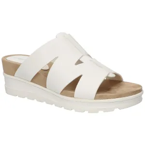Easy Street Womens Mauna Faux Leather Casual Platform Sandals