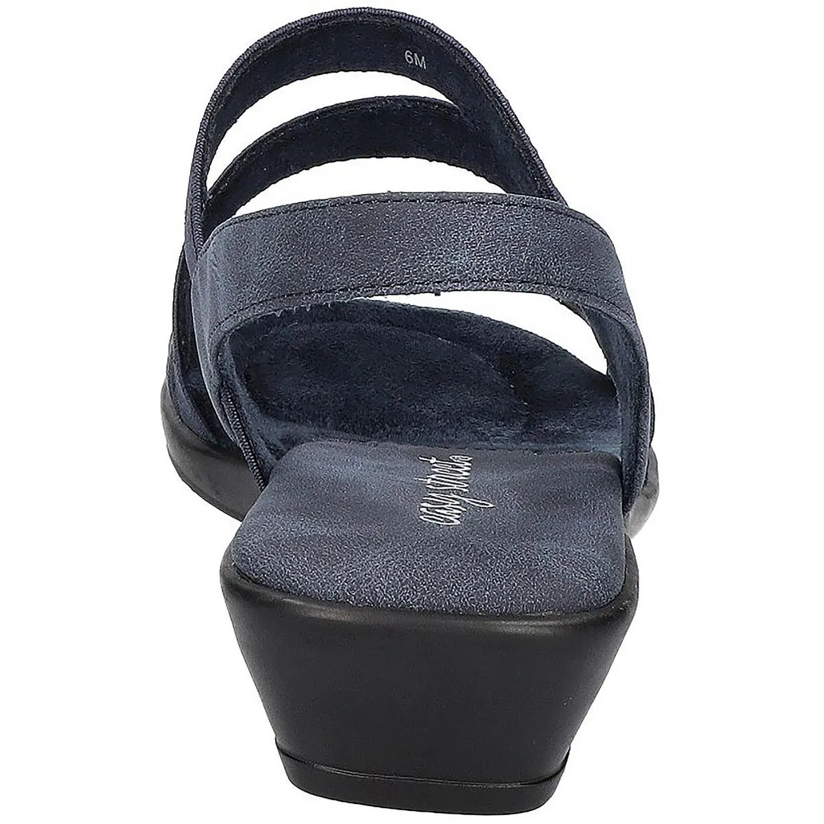 Easy Street Womens Ursina Faux Suede Perforated Slingback Sandals
