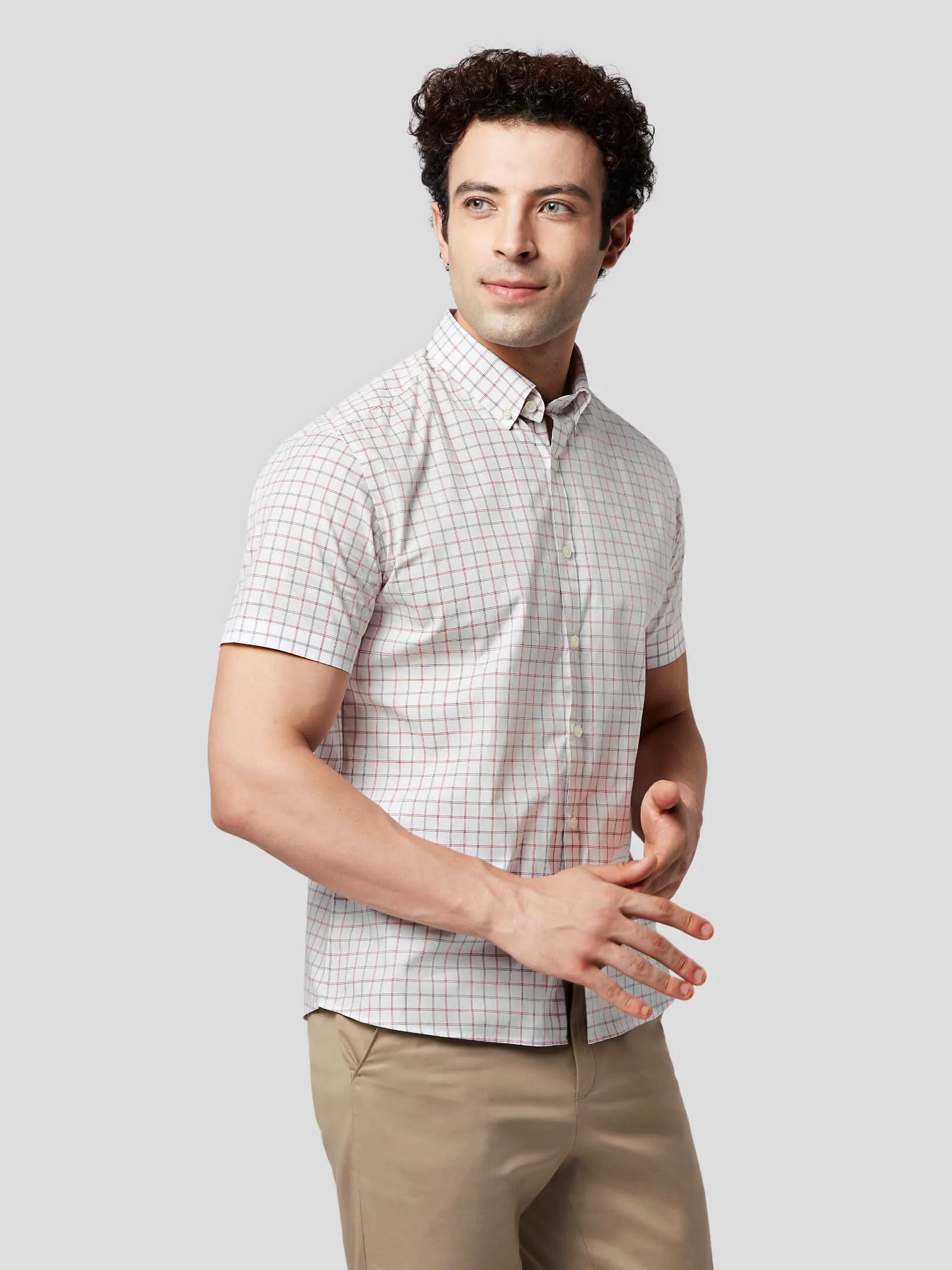 Essence Short Sleeve Tattersall Check Shirt