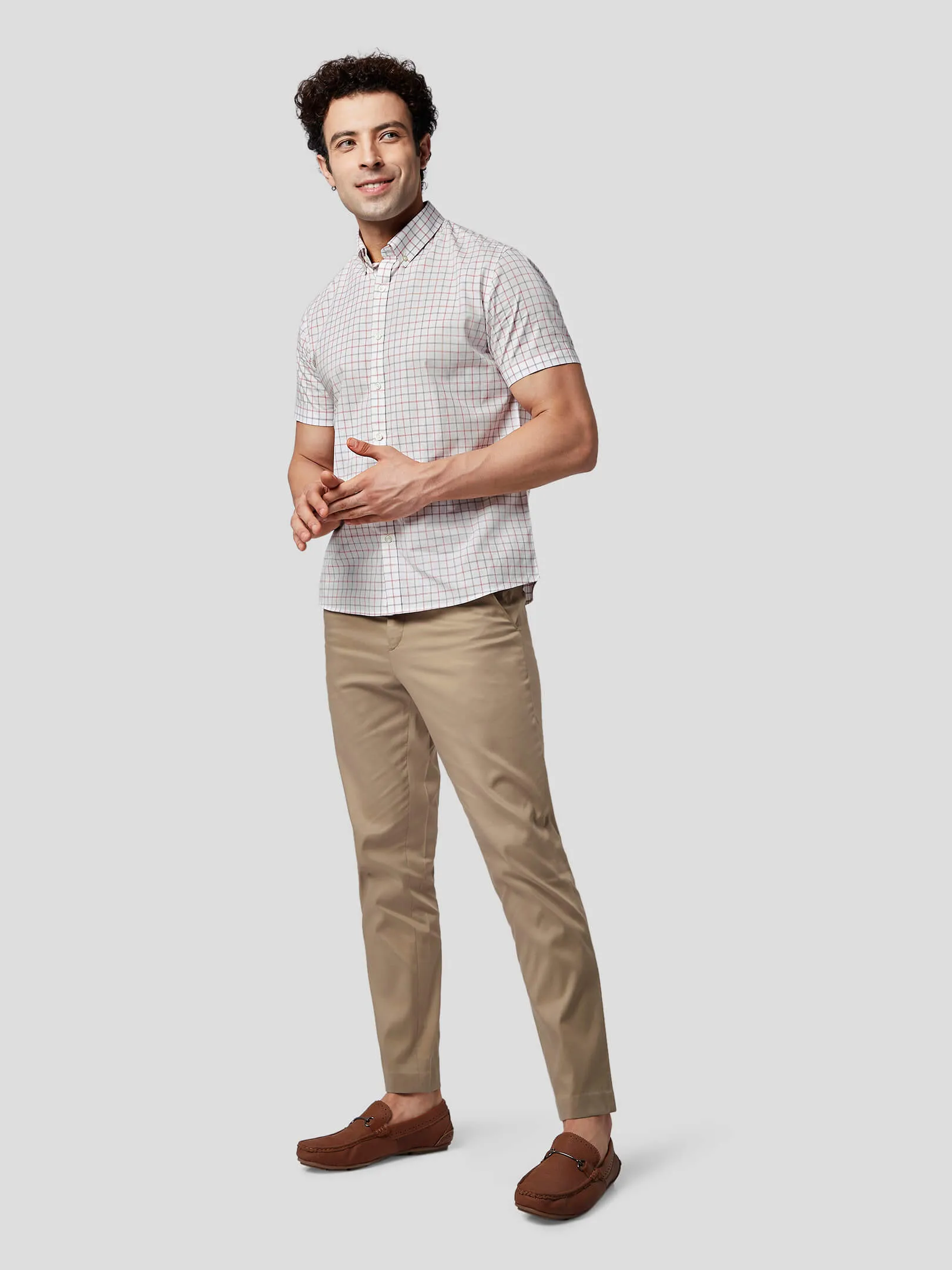 Essence Short Sleeve Tattersall Check Shirt