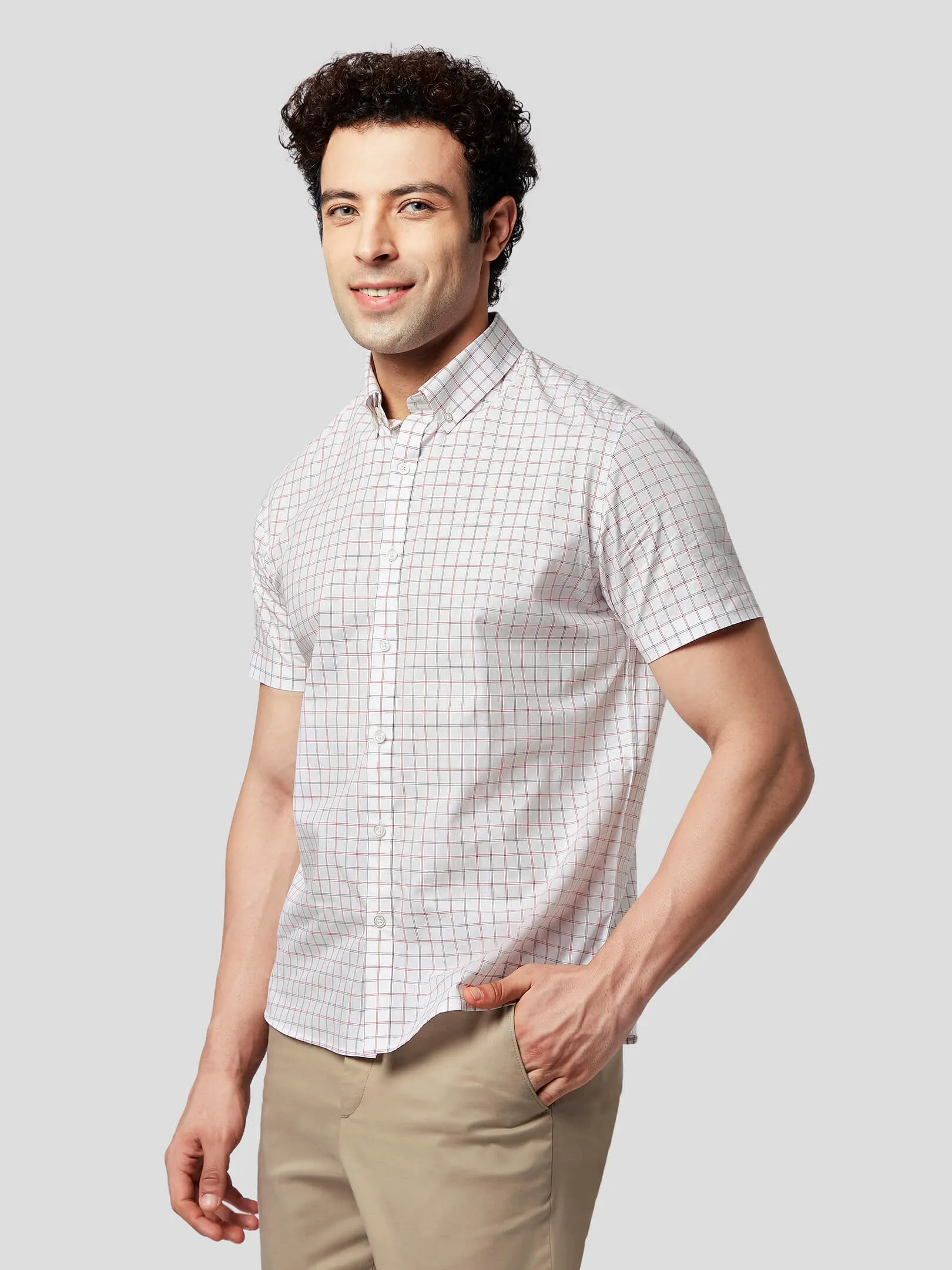 Essence Short Sleeve Tattersall Check Shirt