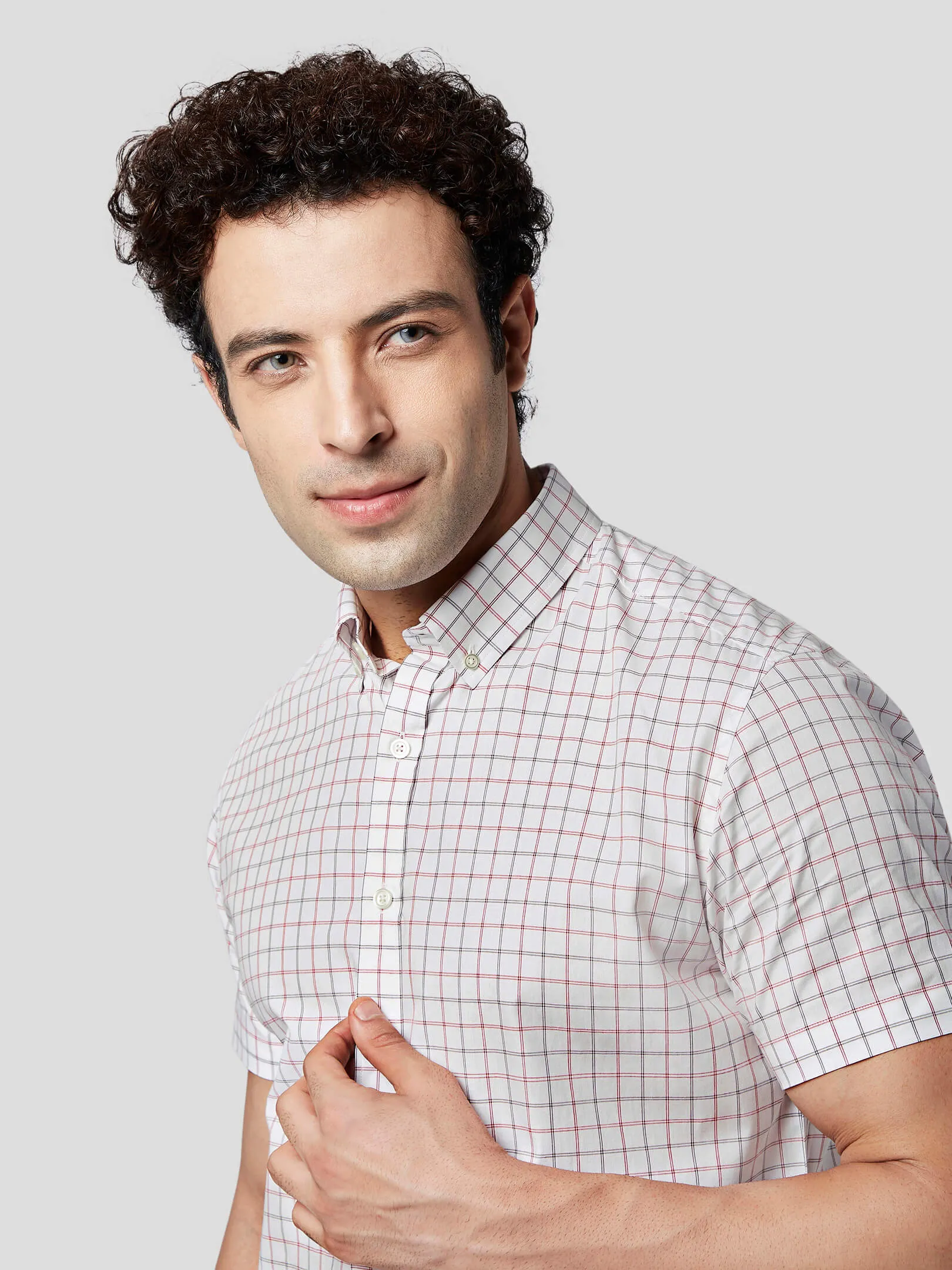 Essence Short Sleeve Tattersall Check Shirt