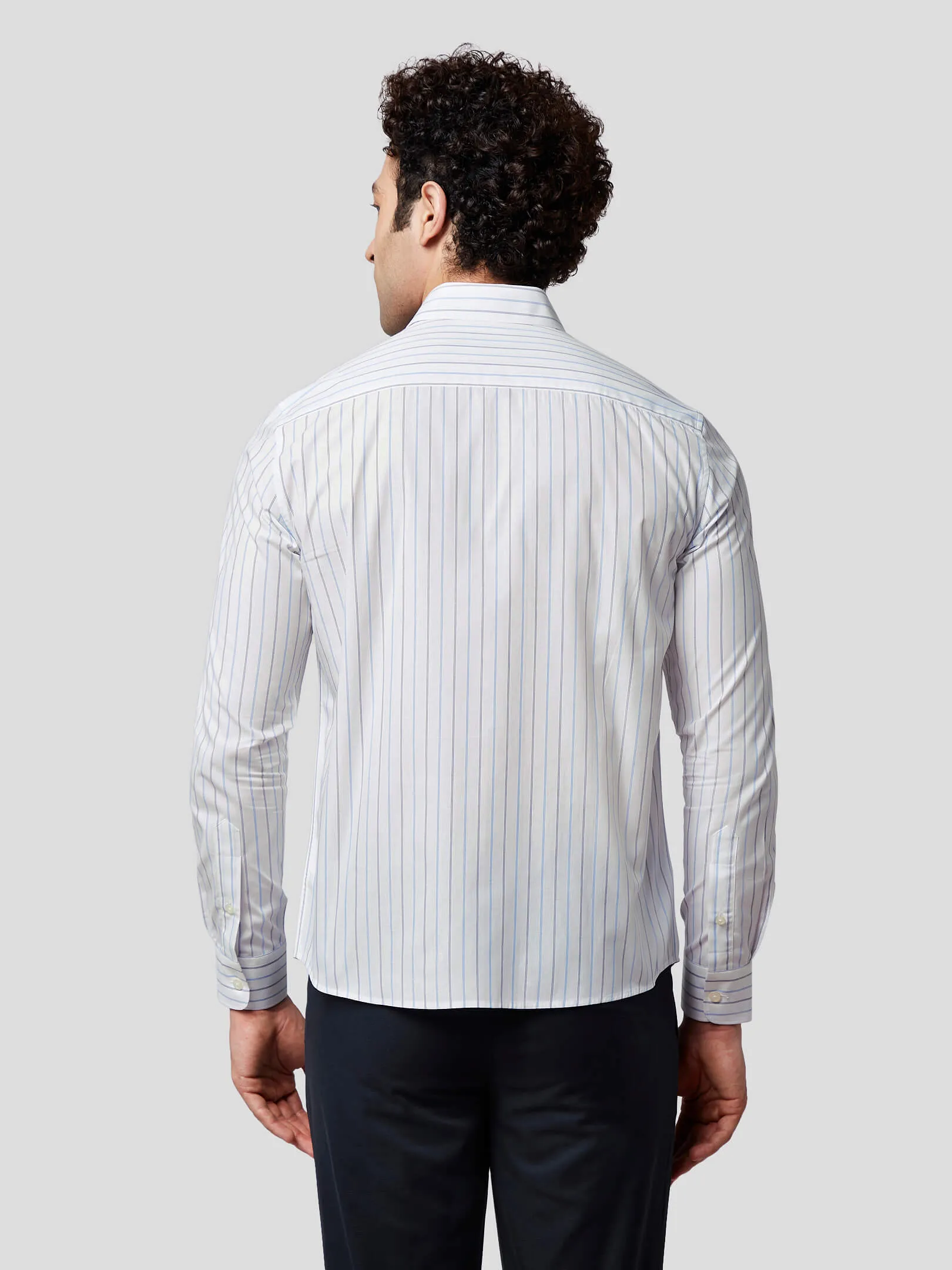 Eulogium Dual Color Strip Shirt