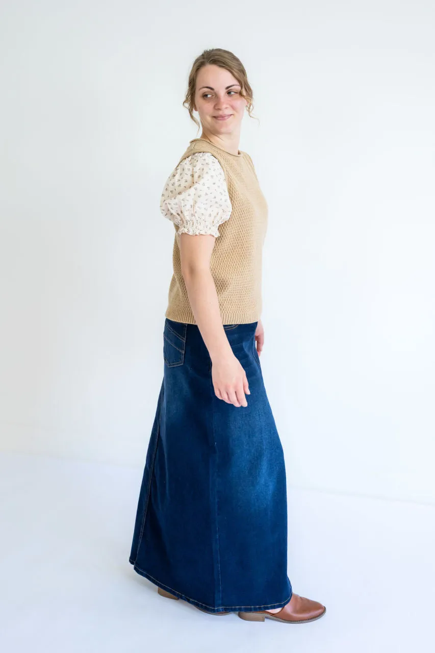 Evelyn Floral Sleeve Sweater Top