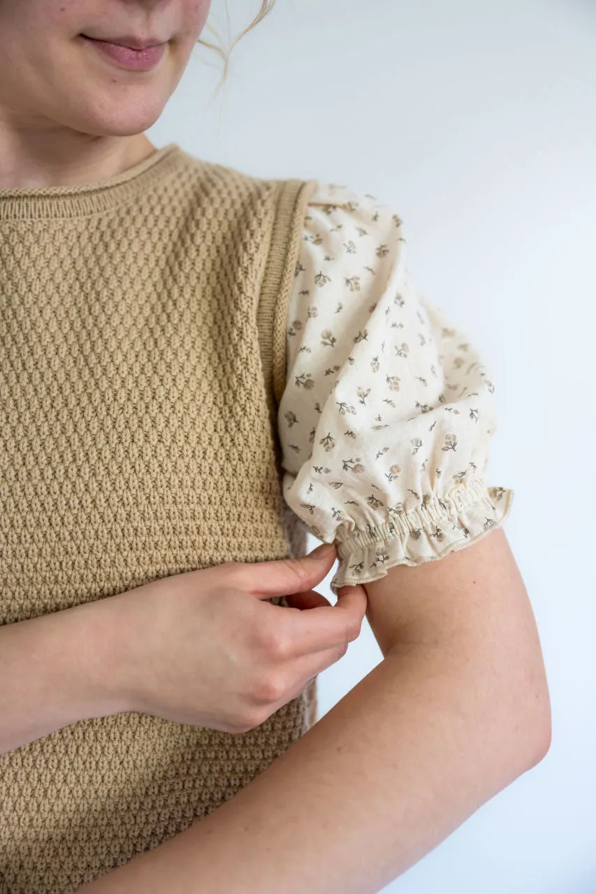 Evelyn Floral Sleeve Sweater Top