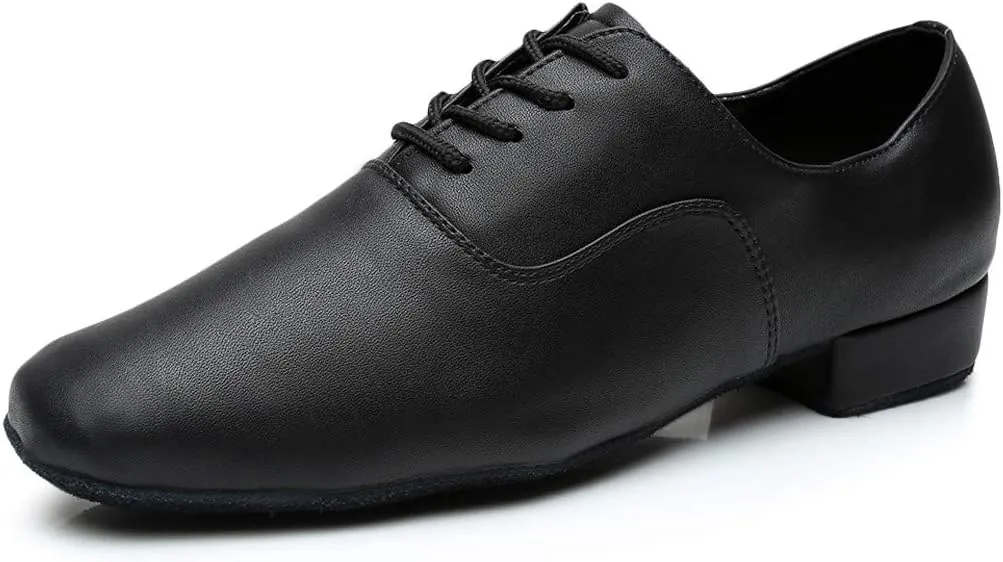 Formal Shoes Men Comfortable Jazz Shoe Stylish Morden Black Toe Dance Leather Mens Latin Oxford Shoes for Men Brown