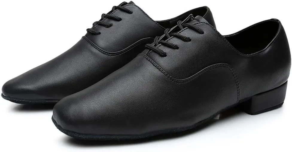 Formal Shoes Men Comfortable Jazz Shoe Stylish Morden Black Toe Dance Leather Mens Latin Oxford Shoes for Men Brown