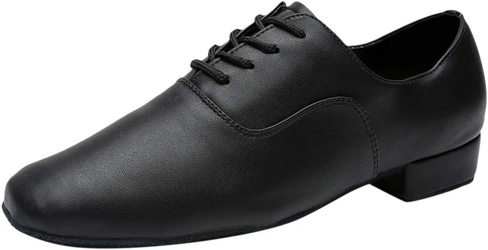 Formal Shoes Men Comfortable Jazz Shoe Stylish Morden Black Toe Dance Leather Mens Latin Oxford Shoes for Men Brown