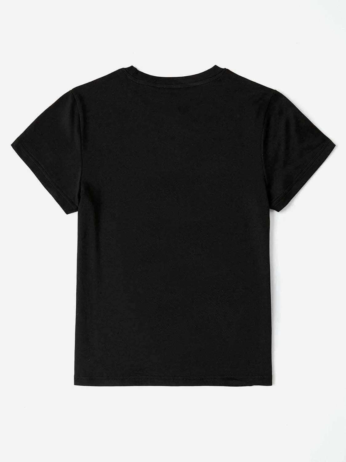 Graphic Round Neck Tee - Soft Polyester