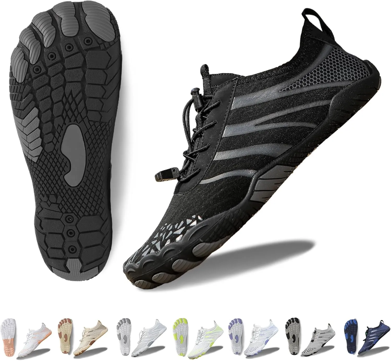 Hike Barefoot Shoes for Women Men, New Barefoot Footwear, Non-Slip Water Shoes,Breathable Non-Slip Footwear Wide Toe