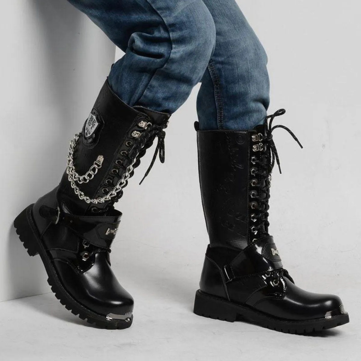 Killer Punk Boots For Bikers