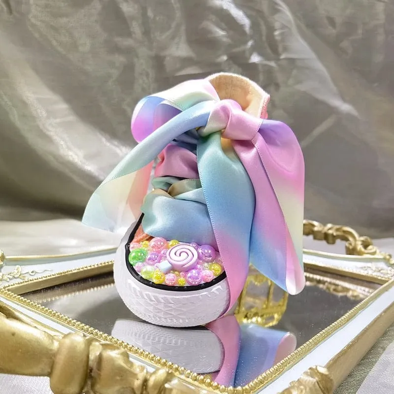 Lollipop Candy Kids High-Top Canvas Sneakers