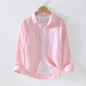 Men's Business Casual Linen Shirt