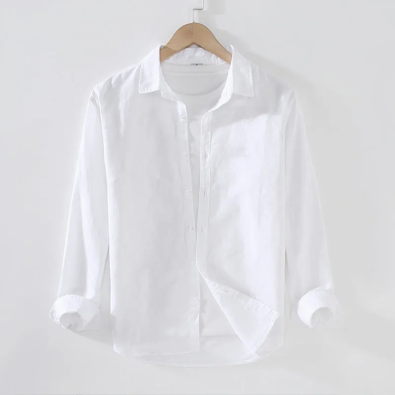 Men's Business Casual Linen Shirt