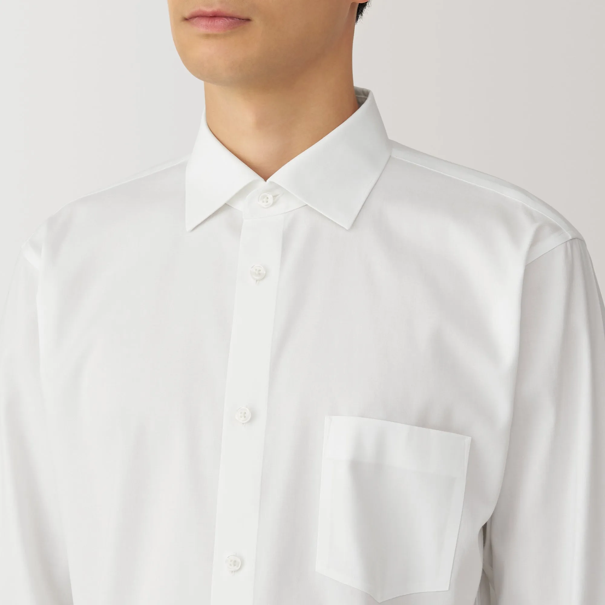 Men's Non-Iron Semi Wide Collar Shirt
