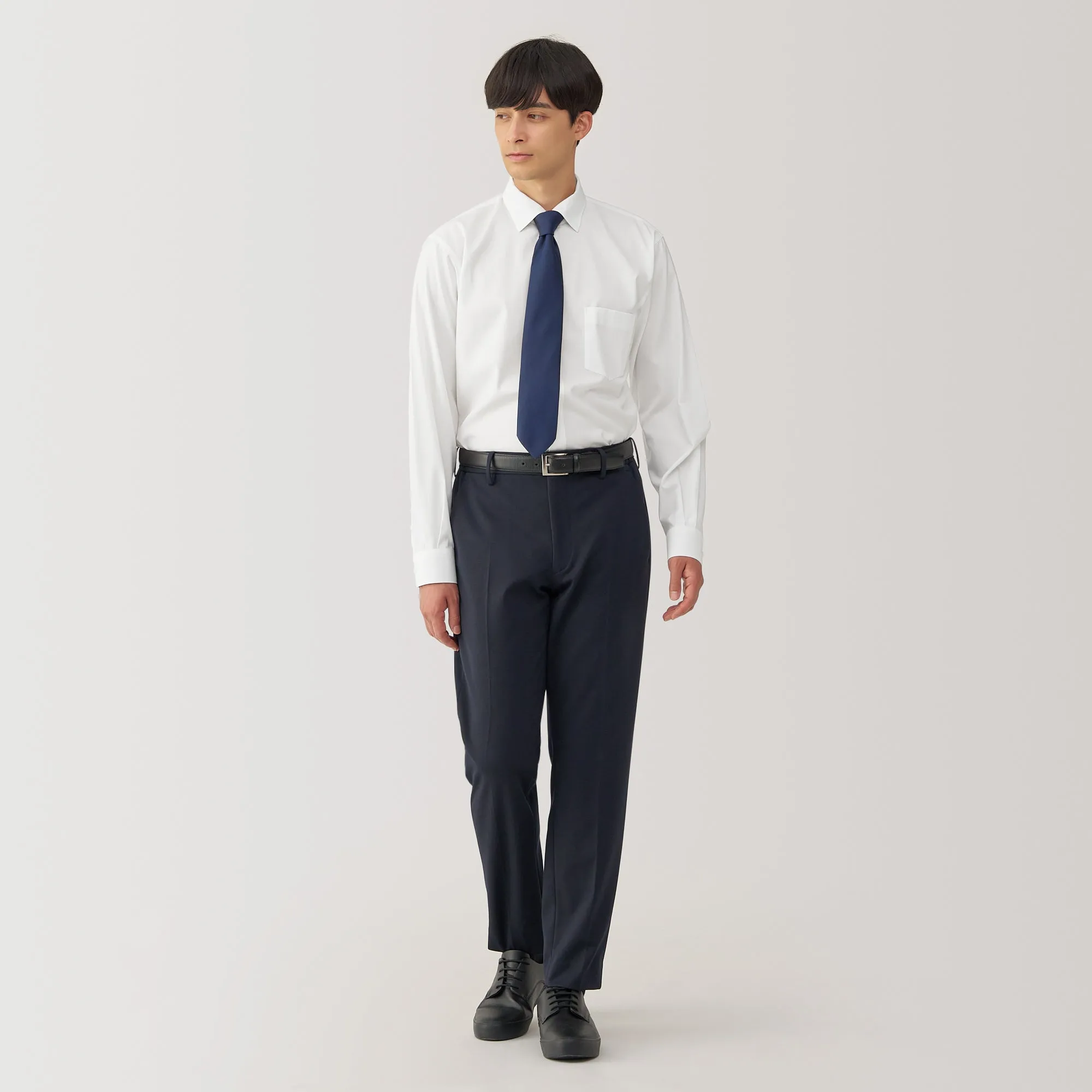 Men's Non-Iron Semi Wide Collar Shirt