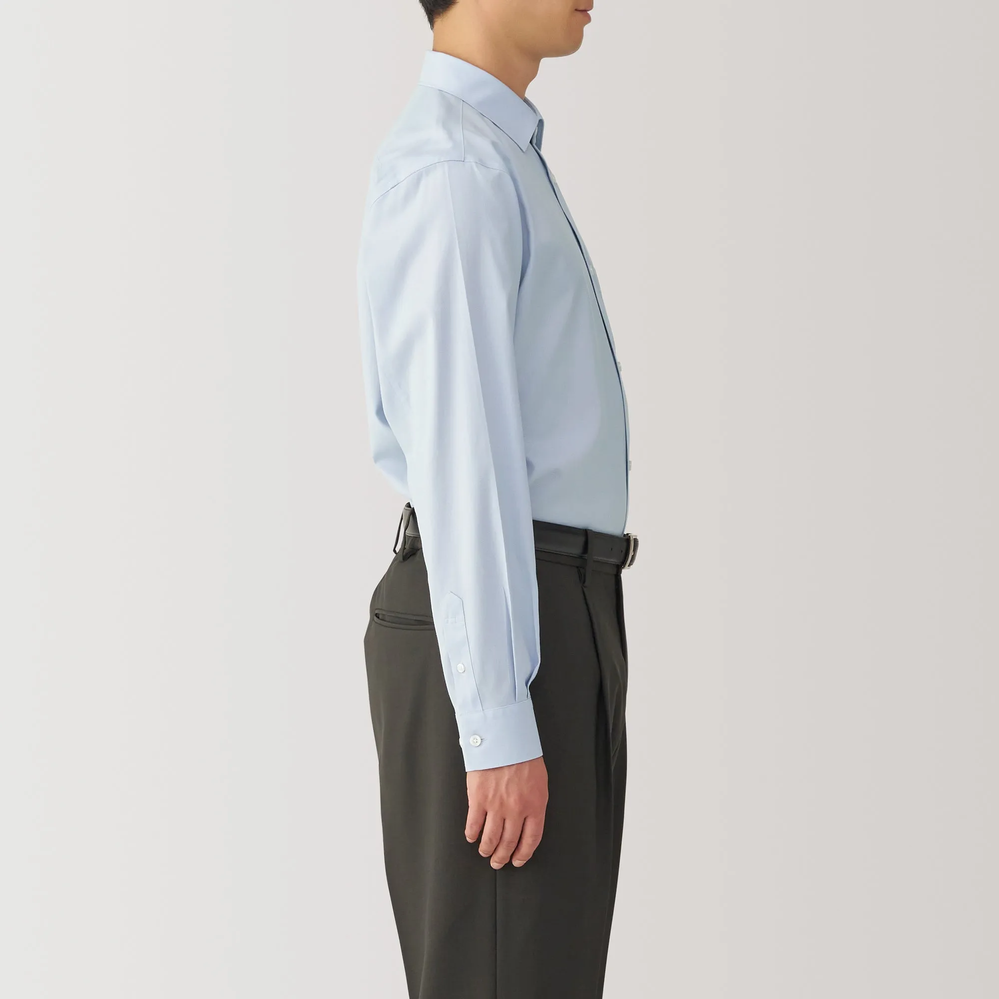 Men's Non-Iron Semi Wide Collar Shirt