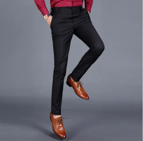 Men's Slim Business Casual Suit Pants