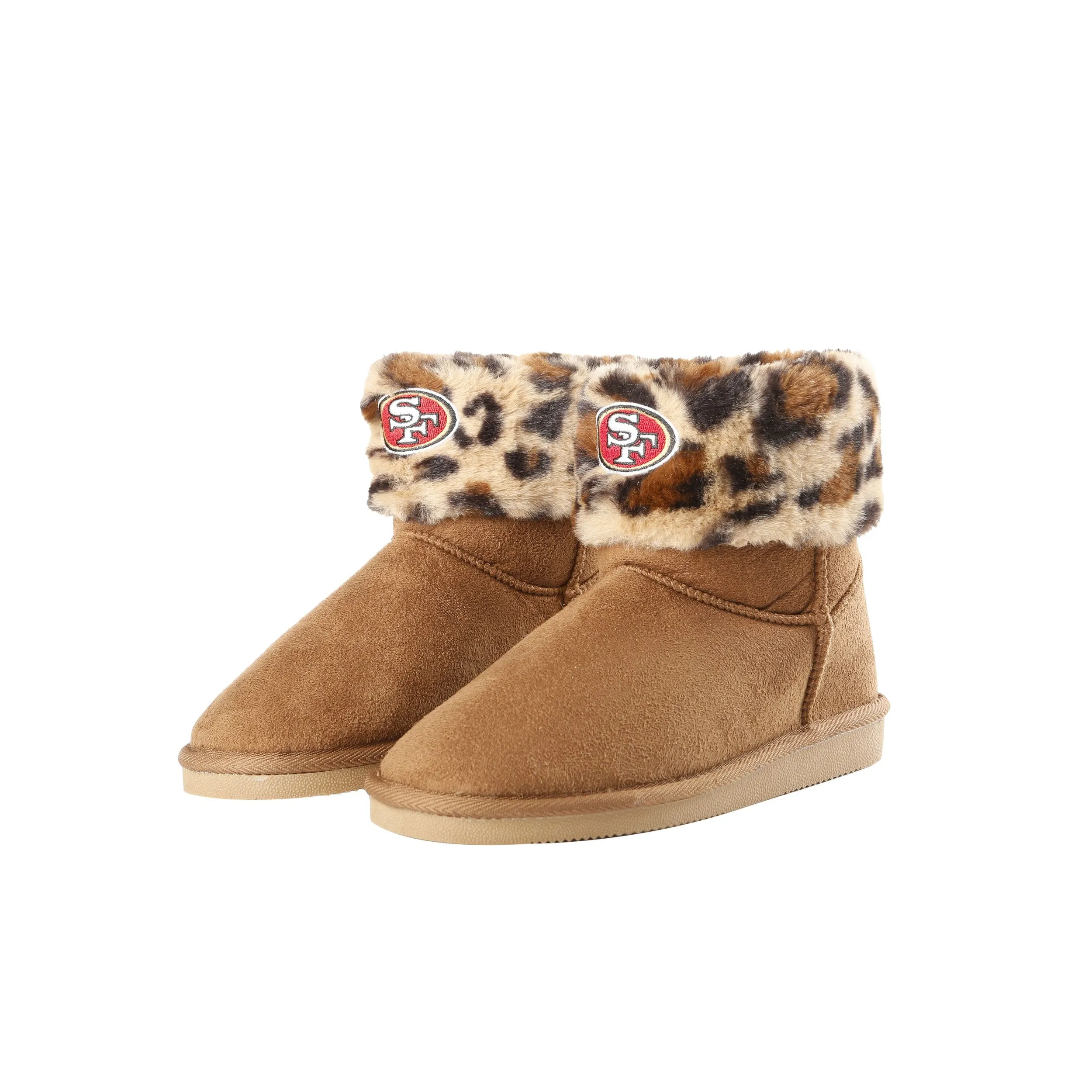 NFL Womens Cheetah Fur Boots - Pick Your Team!