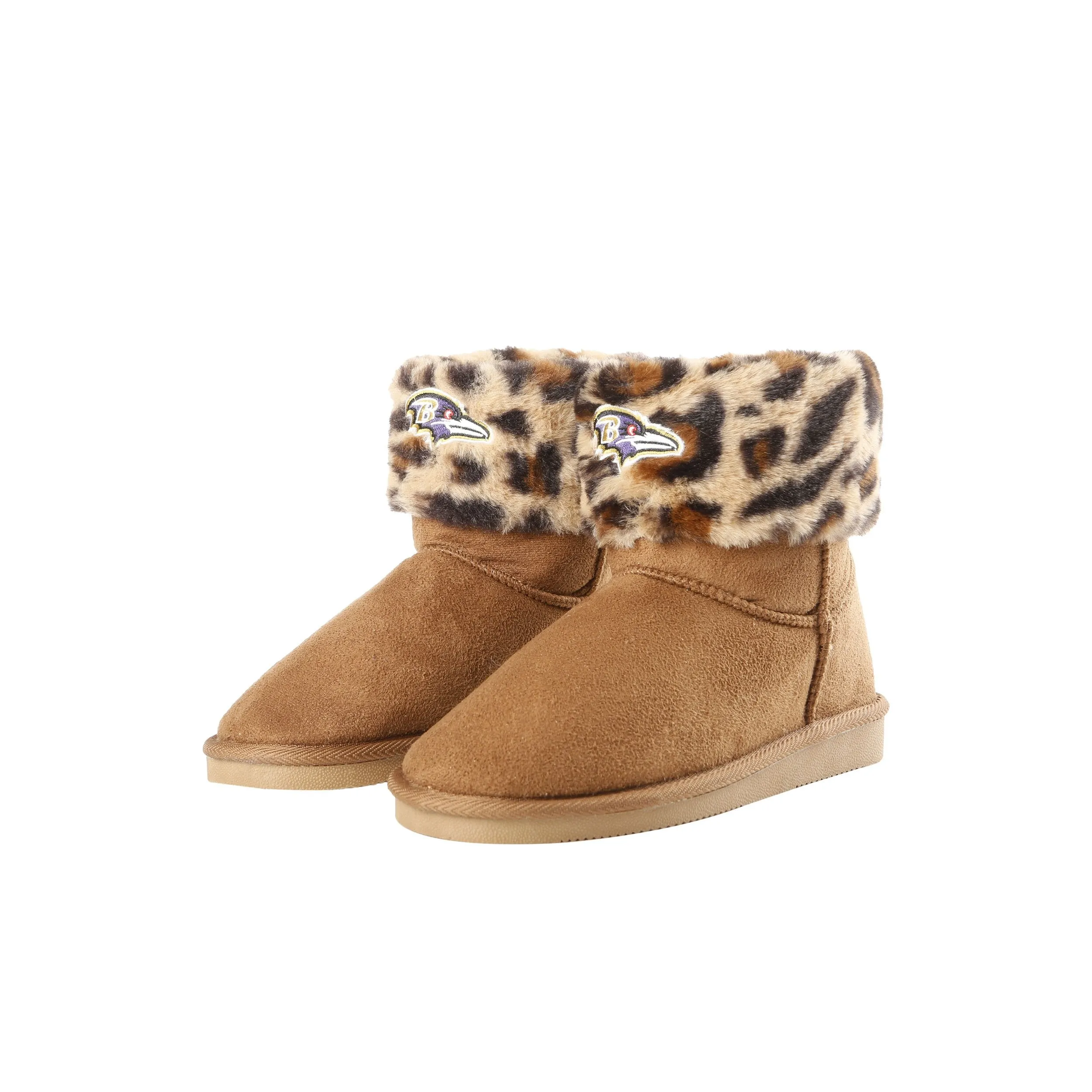NFL Womens Cheetah Fur Boots - Pick Your Team!