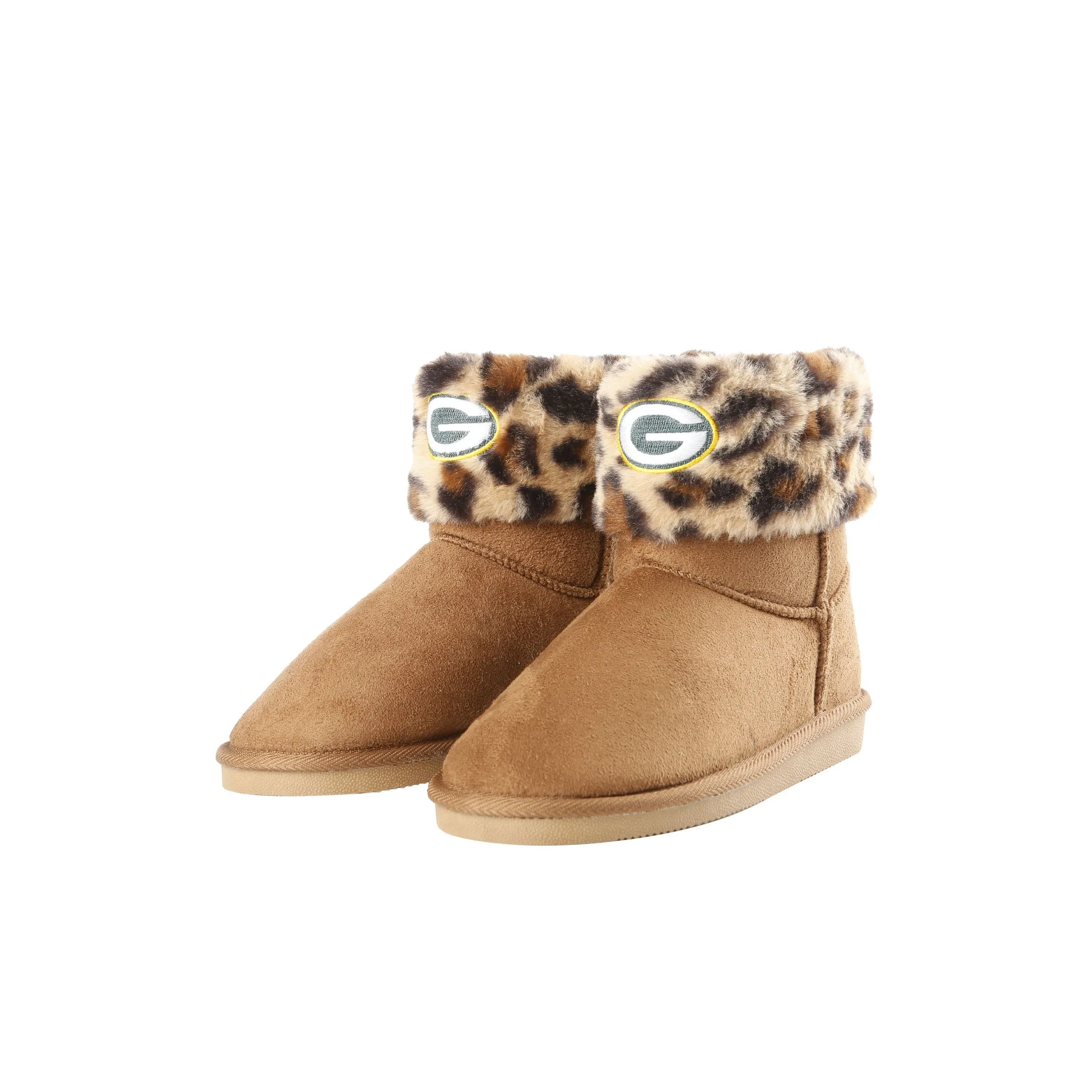 NFL Womens Cheetah Fur Boots - Pick Your Team!
