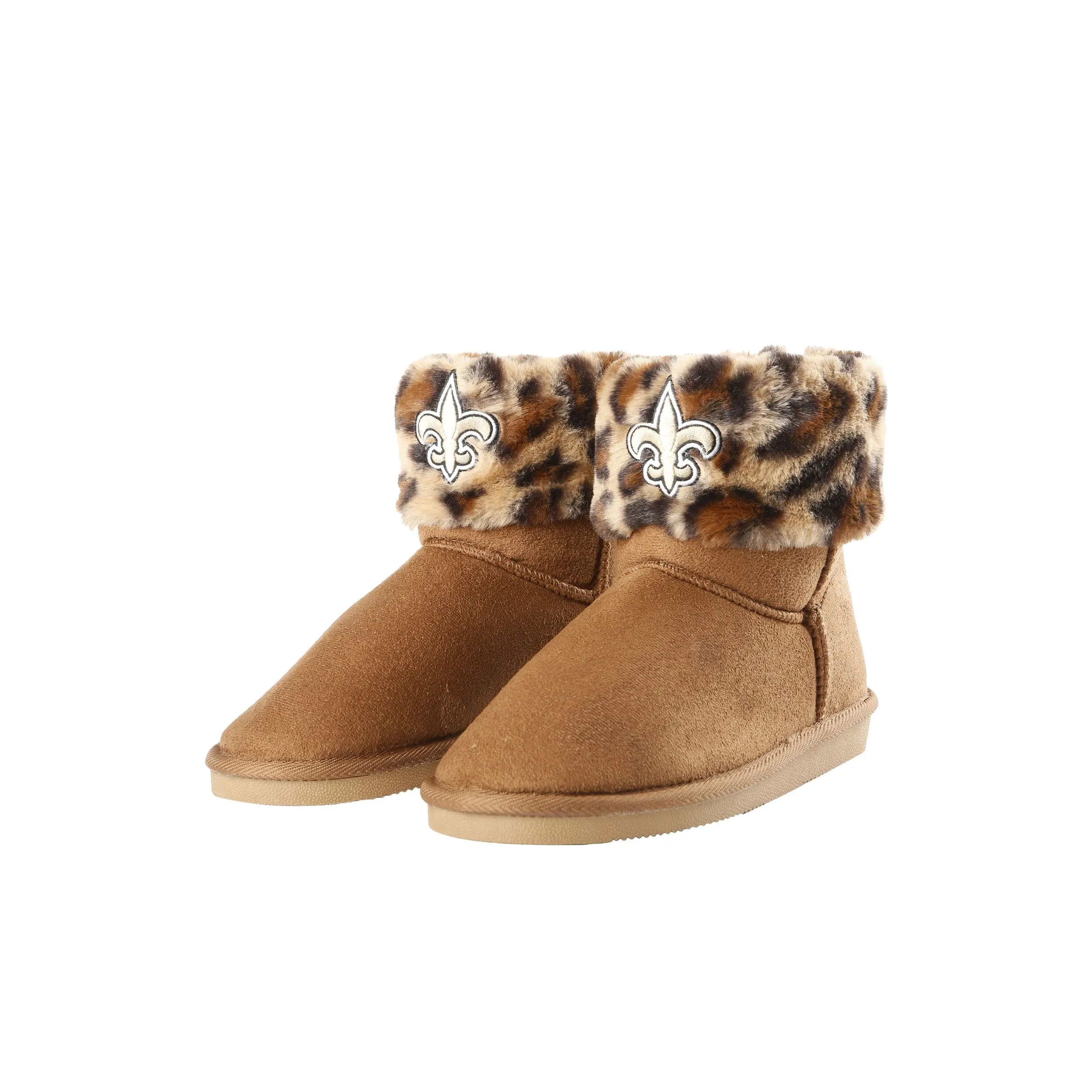 NFL Womens Cheetah Fur Boots - Pick Your Team!
